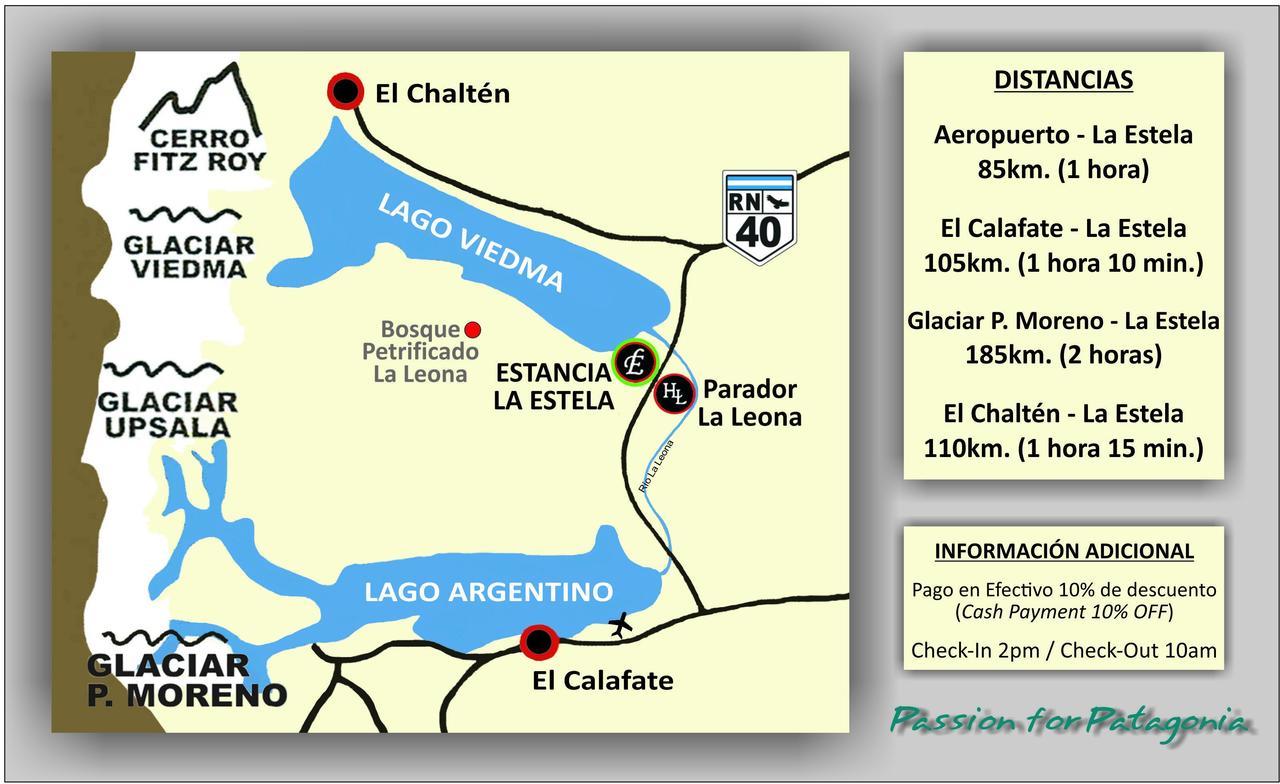 Estancia La Estela Lago Viedma Exteriér fotografie
